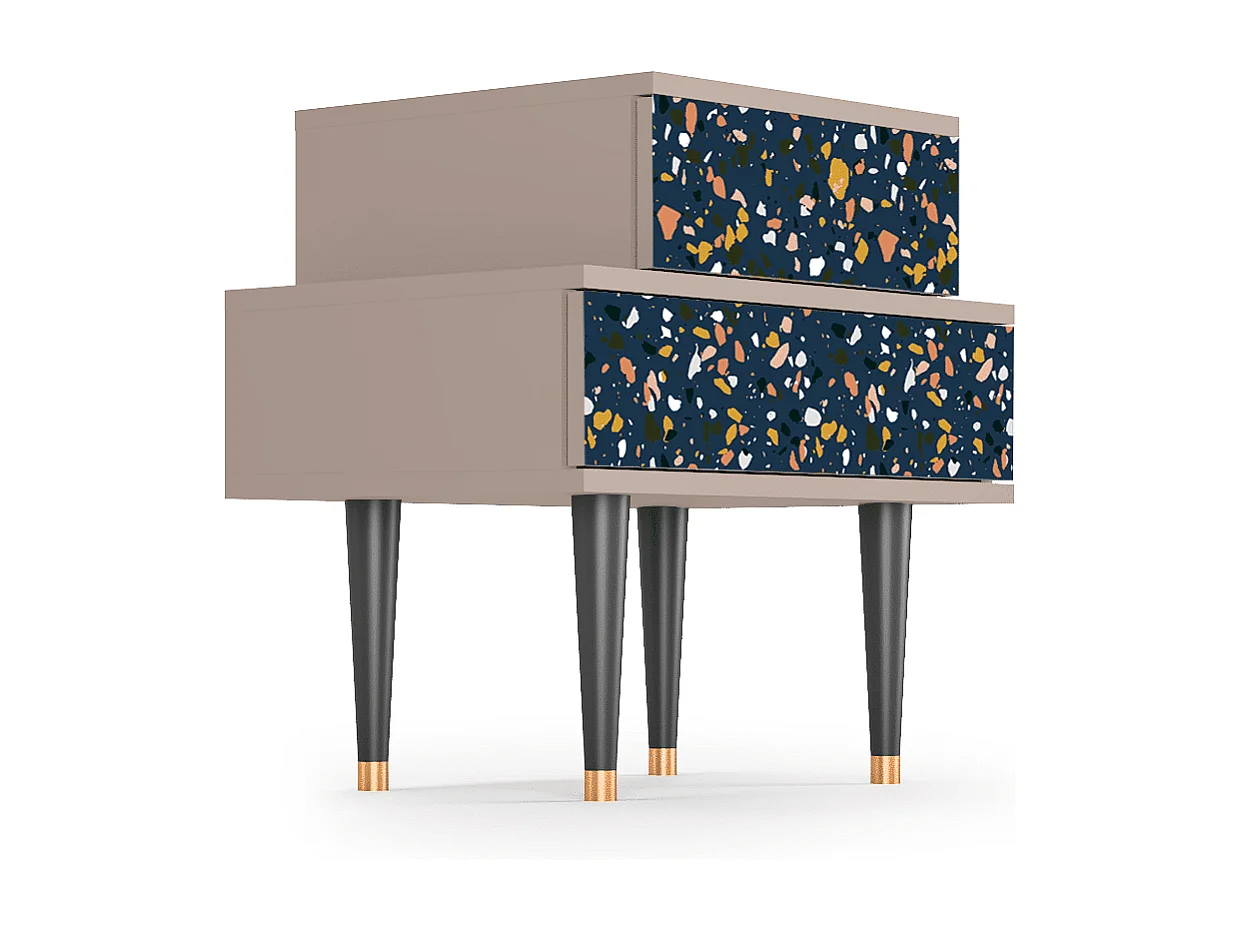 Table de nuit - 58х58х41 cm - NS1 - Night Sky Langhterns, Latte