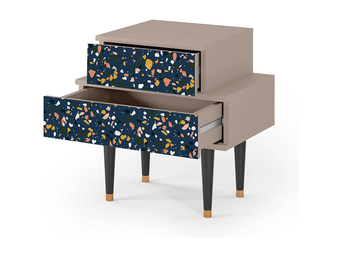 Table de nuit - 58х58х41 cm - NS1 - Night Sky Langhterns, Latte