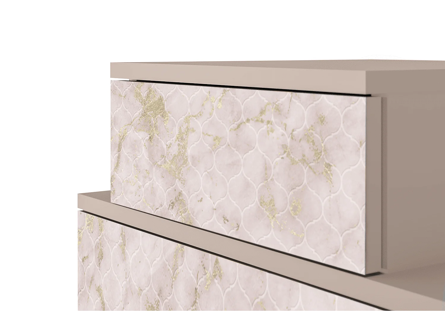 Nachtkastje - 58х58х41 cm - NS1 - Dirty Roses, Latte