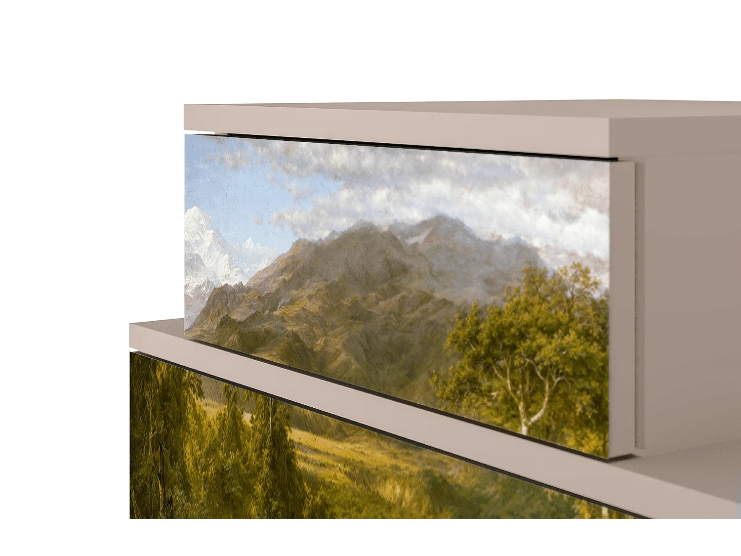 Nachtkastje - 58х58х41 cm - NS1 - The Heart of the Andes , Latte