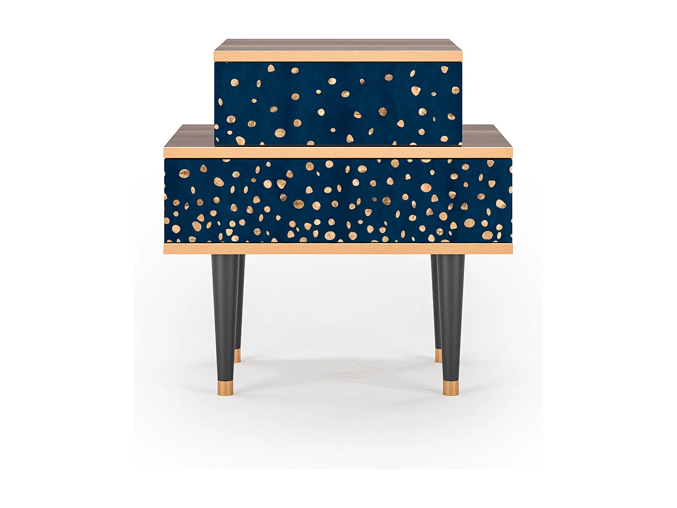 Table de nuit - 58х58х41 cm - NS1 - Night Skies, Noyer