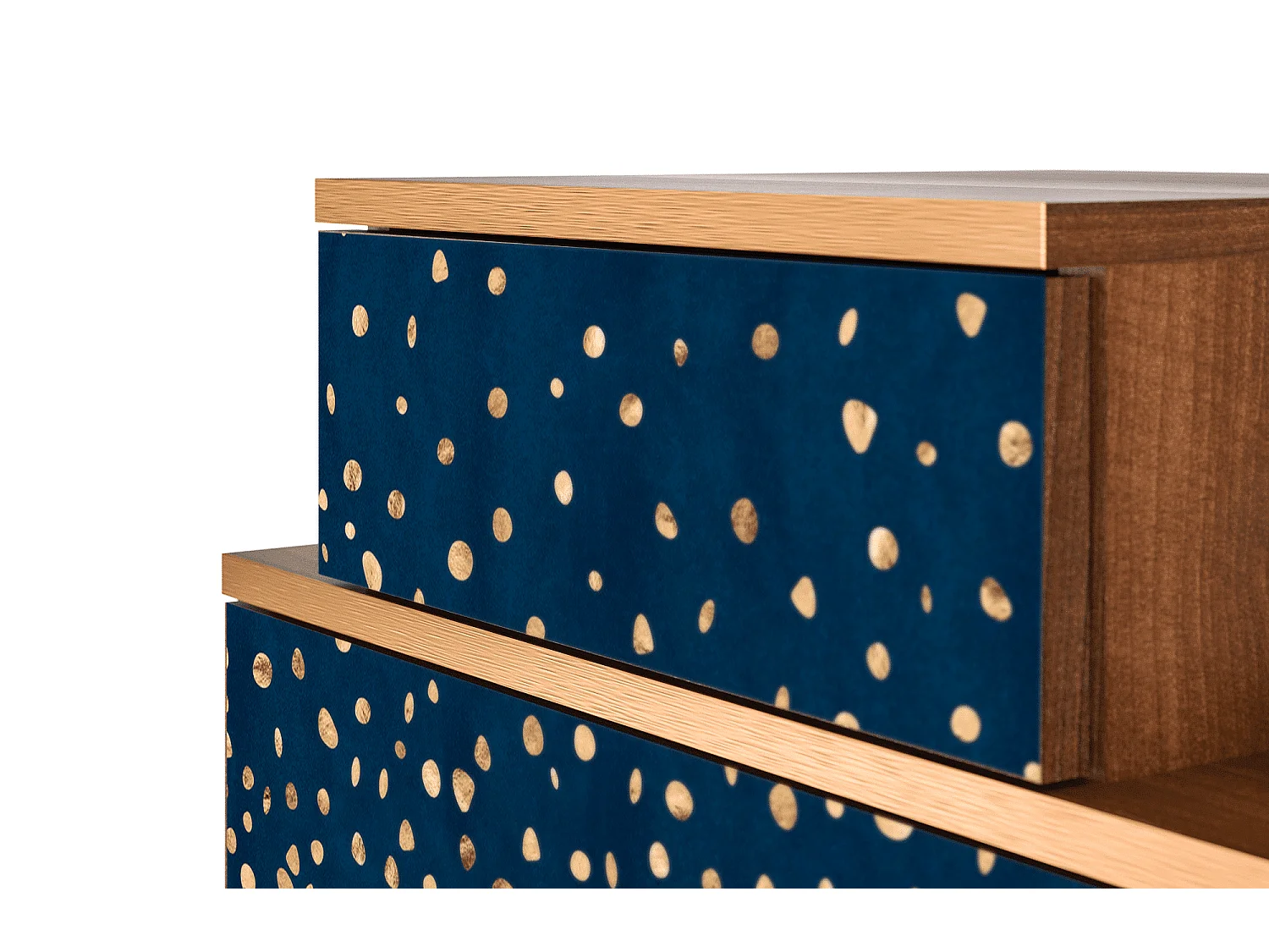 Table de nuit - 58х58х41 cm - NS1 - Night Skies, Noyer