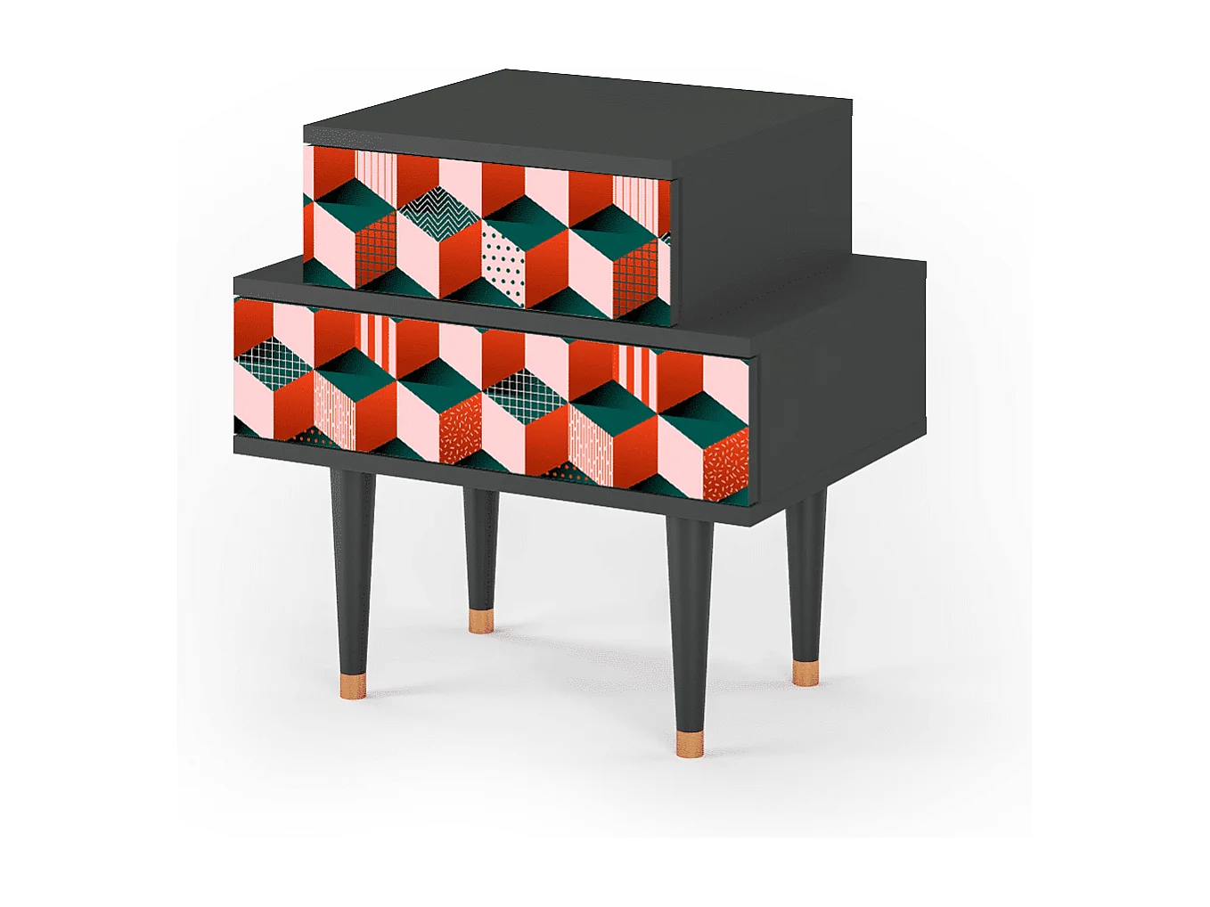 Table de nuit - 58х58х41 cm - NS1 - Pepsi-Cola, Anthracite