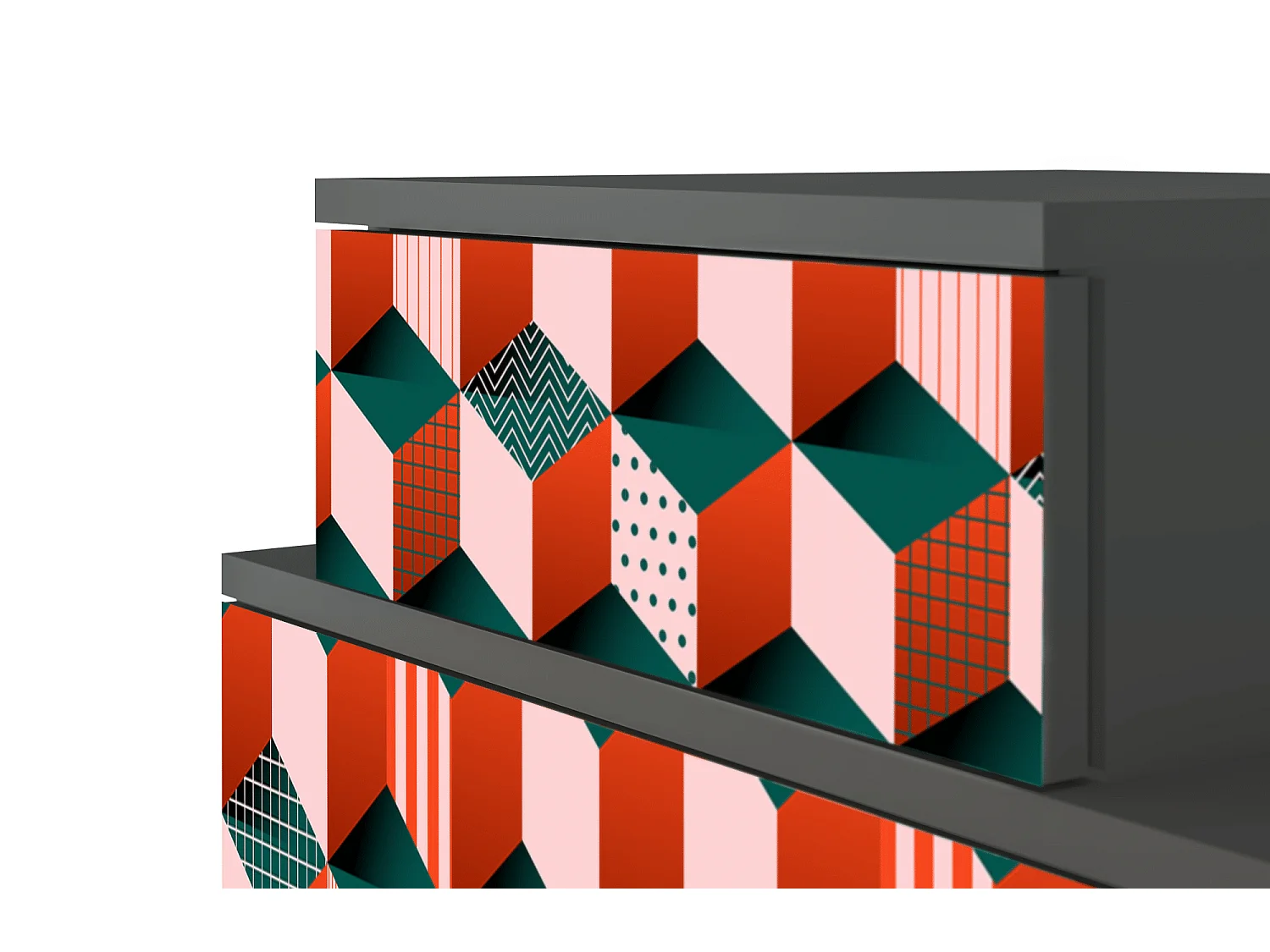 Table de nuit - 58х58х41 cm - NS1 - Pepsi-Cola, Anthracite