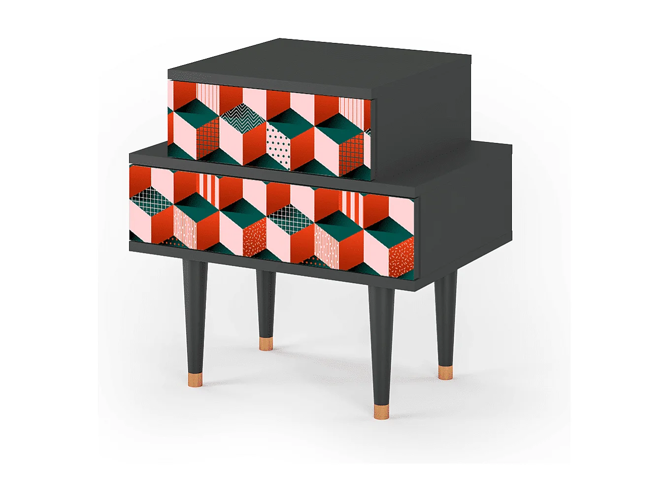 Table de nuit - 58х58х41 cm - NS1 - Pepsi-Cola, Anthracite