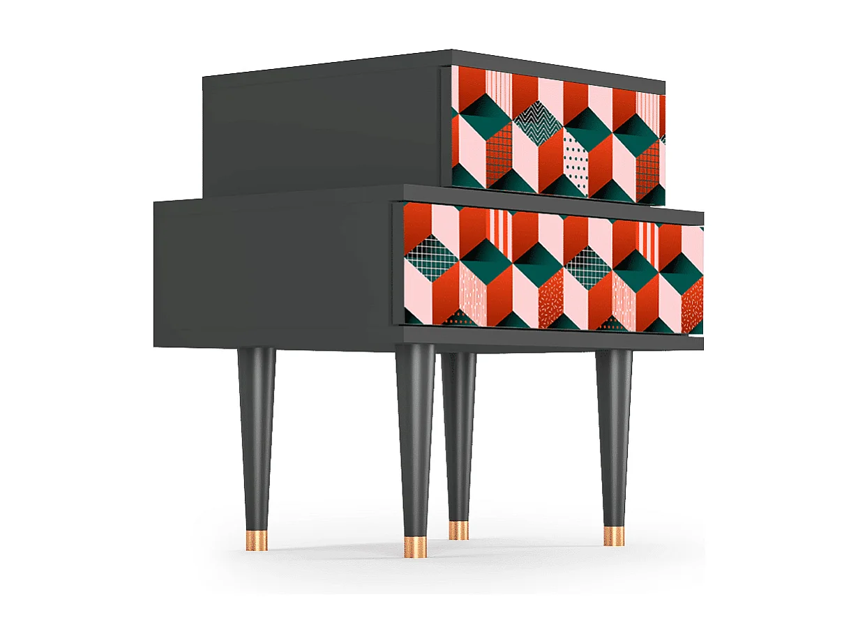 Table de nuit - 58х58х41 cm - NS1 - Pepsi-Cola, Anthracite