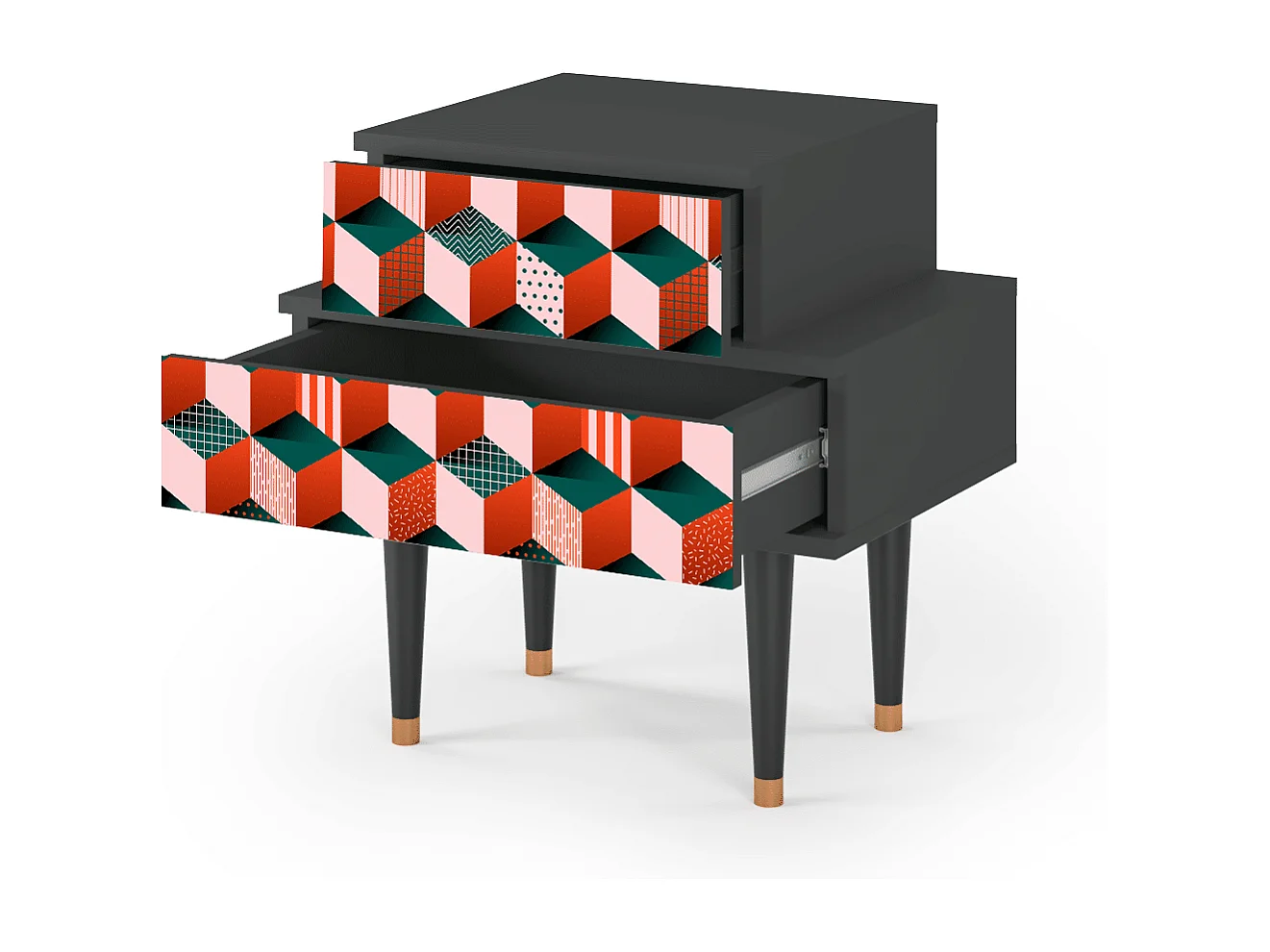 Table de nuit - 58х58х41 cm - NS1 - Pepsi-Cola, Anthracite