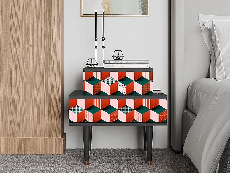 Comodino - 58х58х41 cm - NS1 - Pepsi-Cola, Antracite