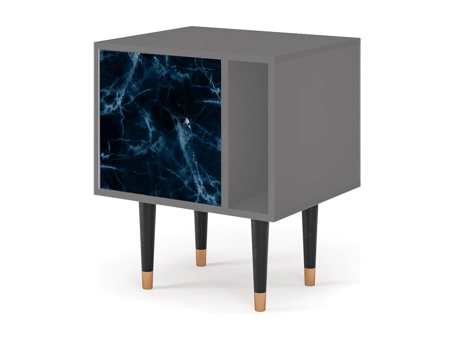 Nachttisch - 57х69х48 cm - S2 - Deep Ocean, Grau