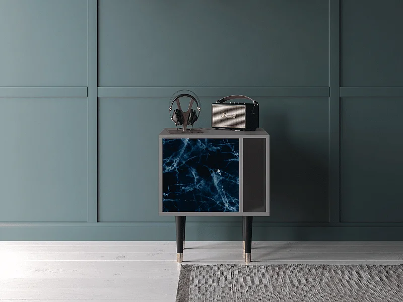 Stolik nocny - 57х69х48 cm - S2 - Deep Ocean, Szary