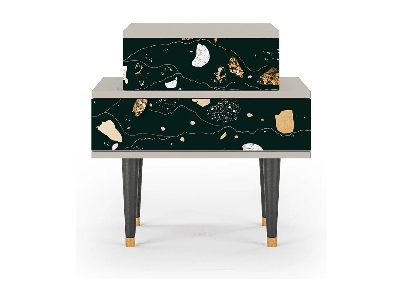 Nachtkastje - 58х58х41 cm - NS1 - Space Rocks, Zand