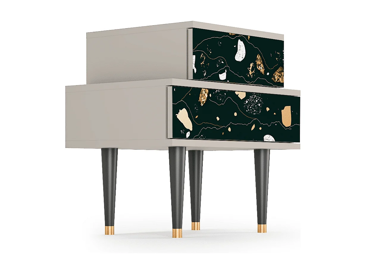 Nachtkastje - 58х58х41 cm - NS1 - Space Rocks, Zand