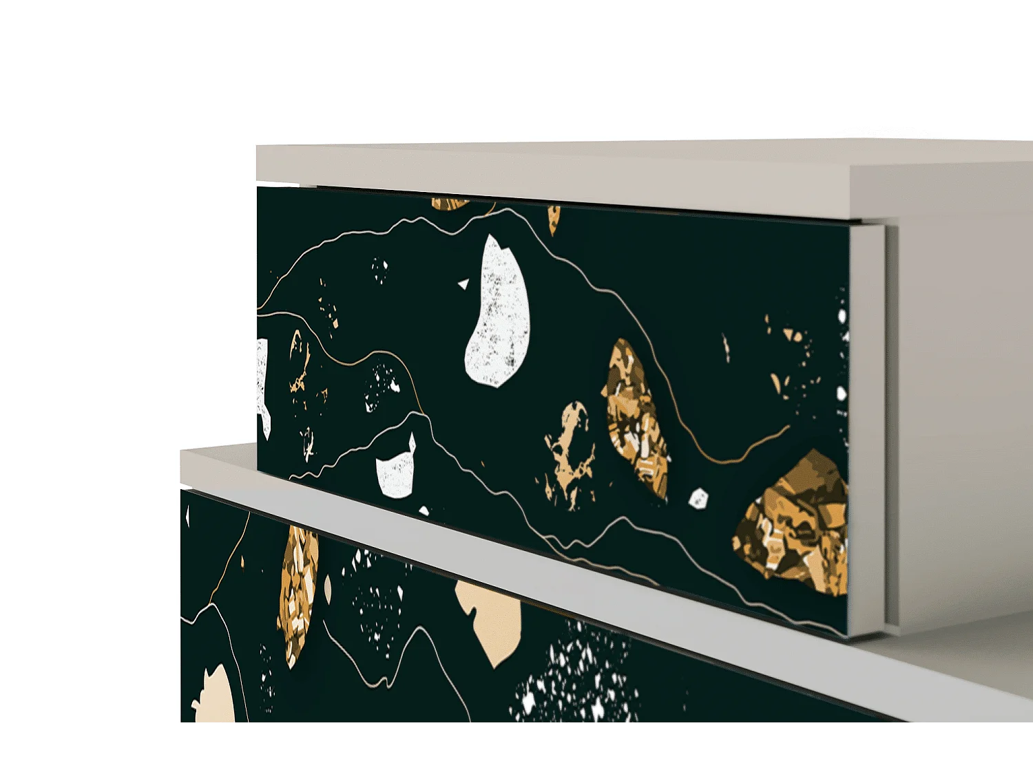 Nachtkastje - 58х58х41 cm - NS1 - Space Rocks, Zand