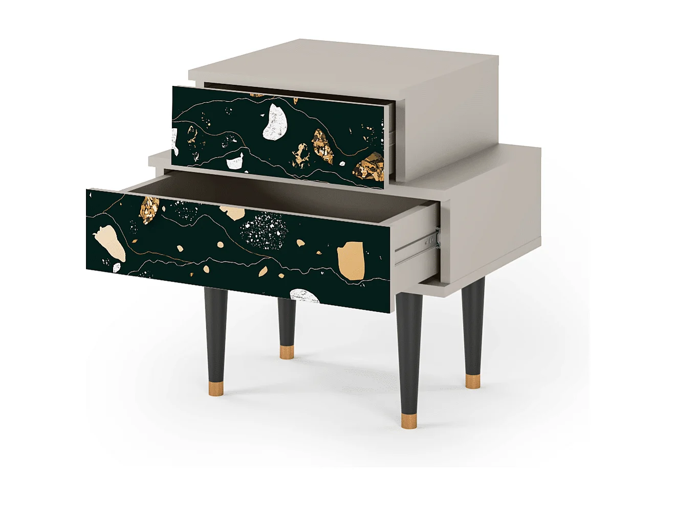 Nachtkastje - 58х58х41 cm - NS1 - Space Rocks, Zand