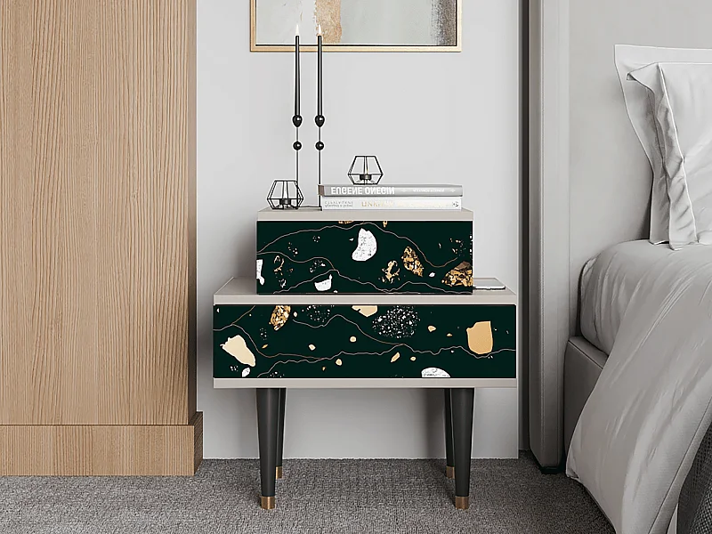 Nachtkastje - 58х58х41 cm - NS1 - Space Rocks, Zand