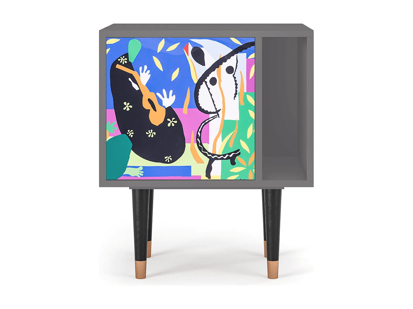 Table de nuit - 57х69х48 cm - S2 - La Tristesse du Roi, Gris