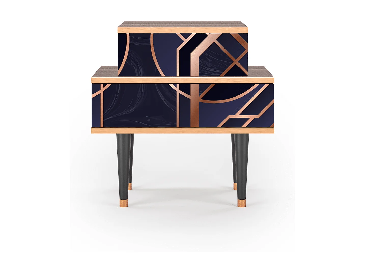 Nachtkastje - 58х58х41 cm - NS1 - Purple Temple, Walnoot