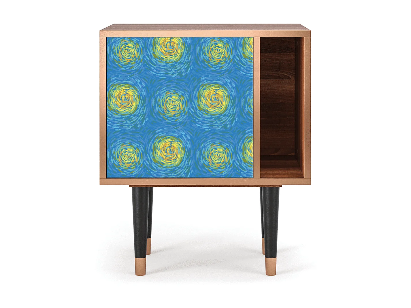 Table de nuit - 57х69х48 cm - S2 - Van Gogh Lights, Noyer