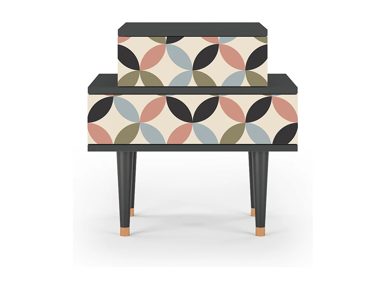 Criado-mudo - 58х58х41 cm - NS1 - Butterfly Effect, Antracite