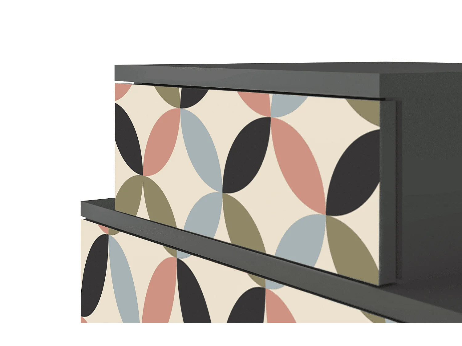 Criado-mudo - 58х58х41 cm - NS1 - Butterfly Effect, Antracite