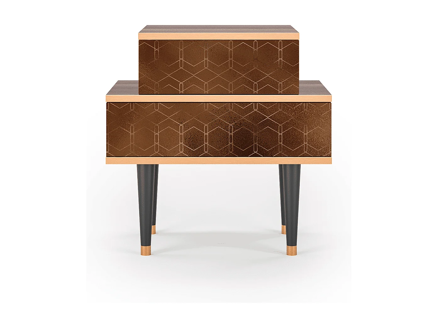 Nachttisch - 58х58х41 cm - NS1 - Chocolate Bar, Walnuss