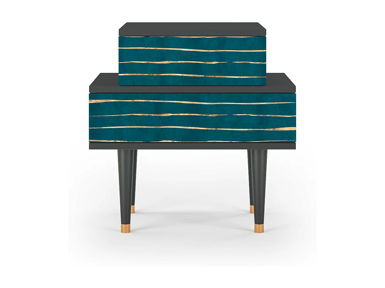 Table de nuit - 58х58х41 cm - NS1 - Ocean Drive, Anthracite