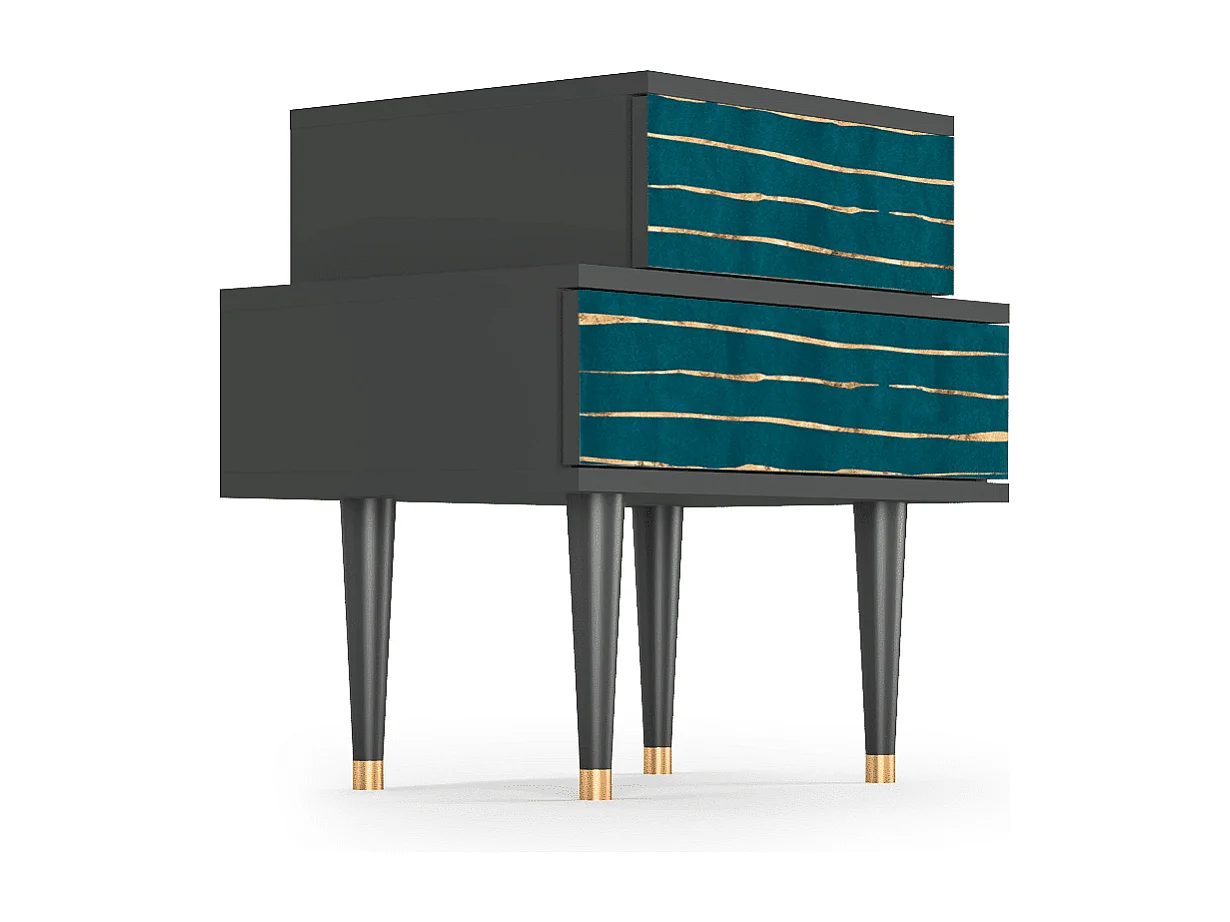 Table de nuit - 58х58х41 cm - NS1 - Ocean Drive, Anthracite