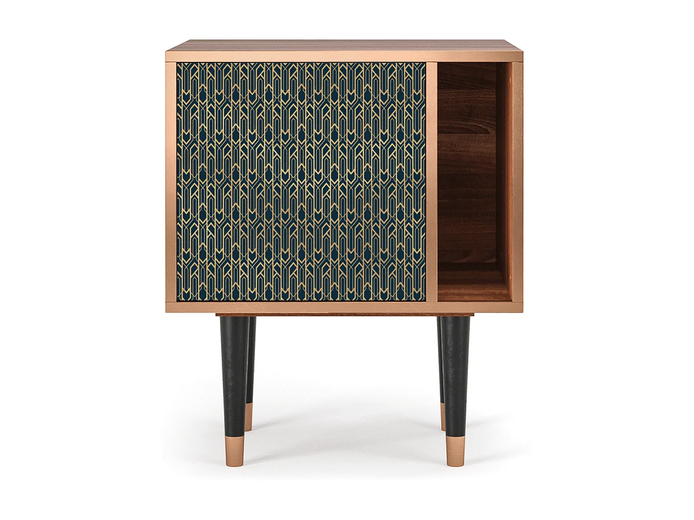 Stolik nocny - 57х69х48 cm - S2 - Golden Empire, Orzech