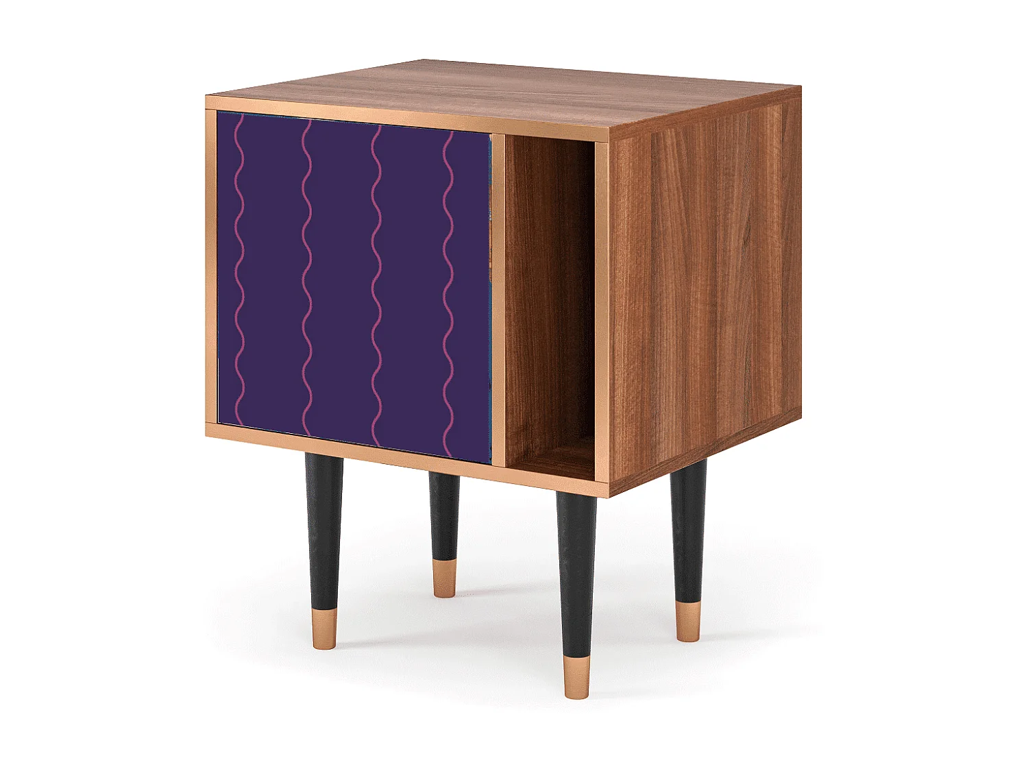 Stolik nocny - 57х69х48 cm - S2 - Grape Maccaroni, Orzech