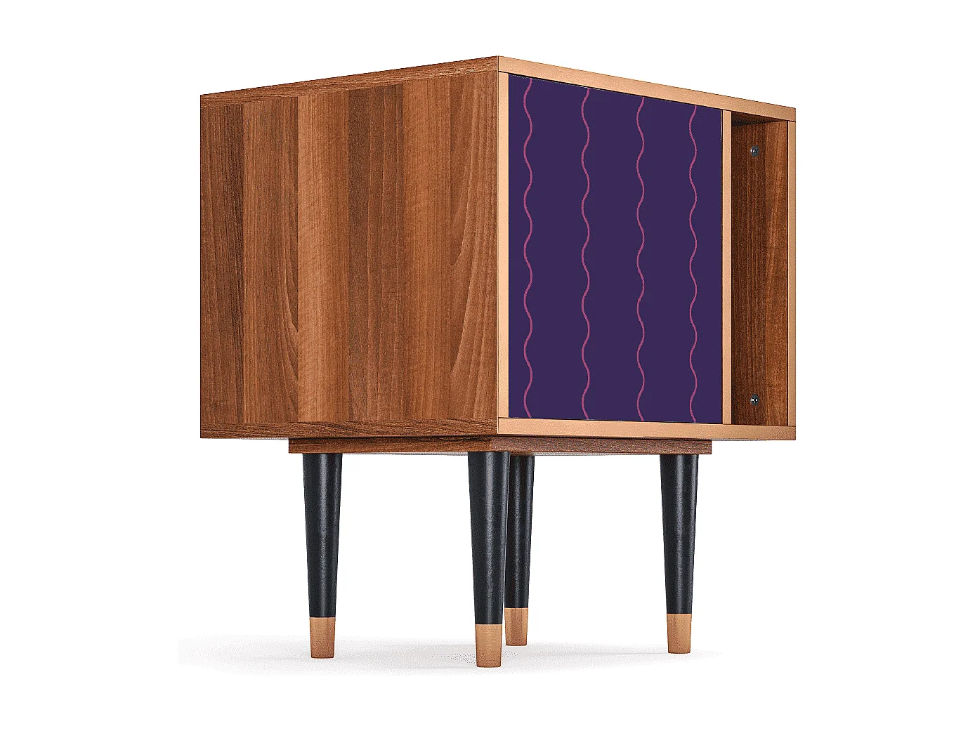 Nachtkastje - 57х69х48 cm - S2 - Grape Maccaroni, Walnoot