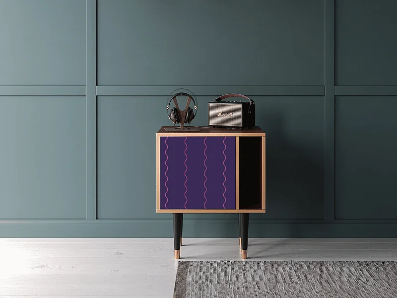 Table de nuit - 57х69х48 cm - S2 - Grape Maccaroni, Noyer