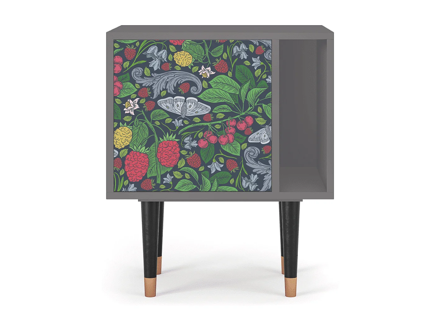 Nachtkastje - 57х69х48 cm - S2 - Alice in Wonderland, Grijs