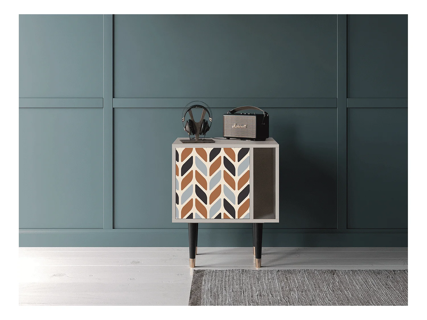 Table de nuit - 57х69х48 cm - S2 - Beige Laure, Sable
