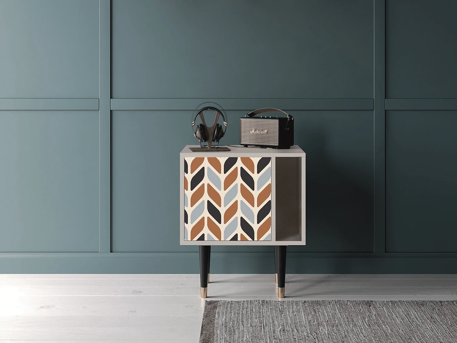 Table de nuit - 57х69х48 cm - S2 - Beige Laure, Sable