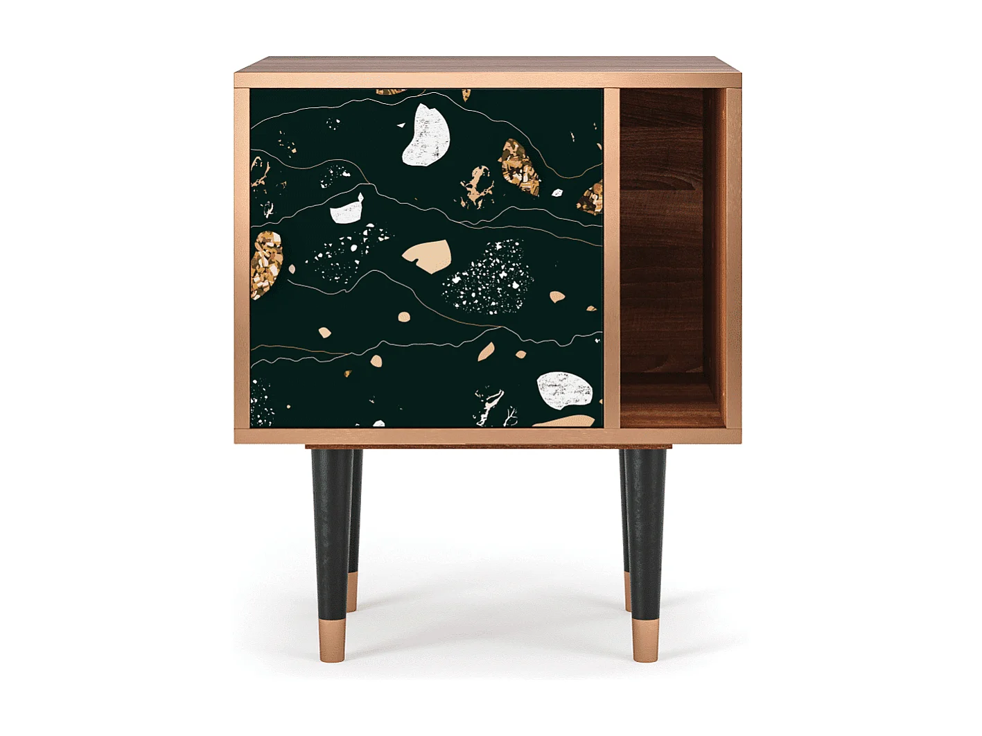 Table de nuit - 57х69х48 cm - S2 - Space Rocks, Noyer