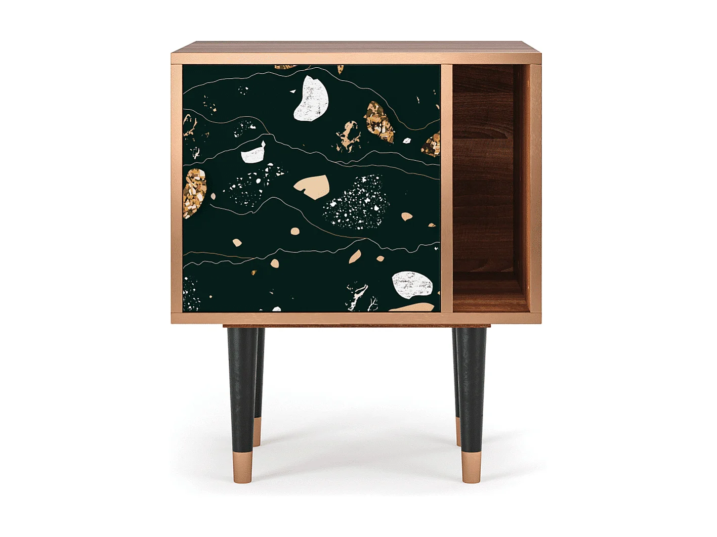 Table de nuit - 57х69х48 cm - S2 - Space Rocks, Noyer