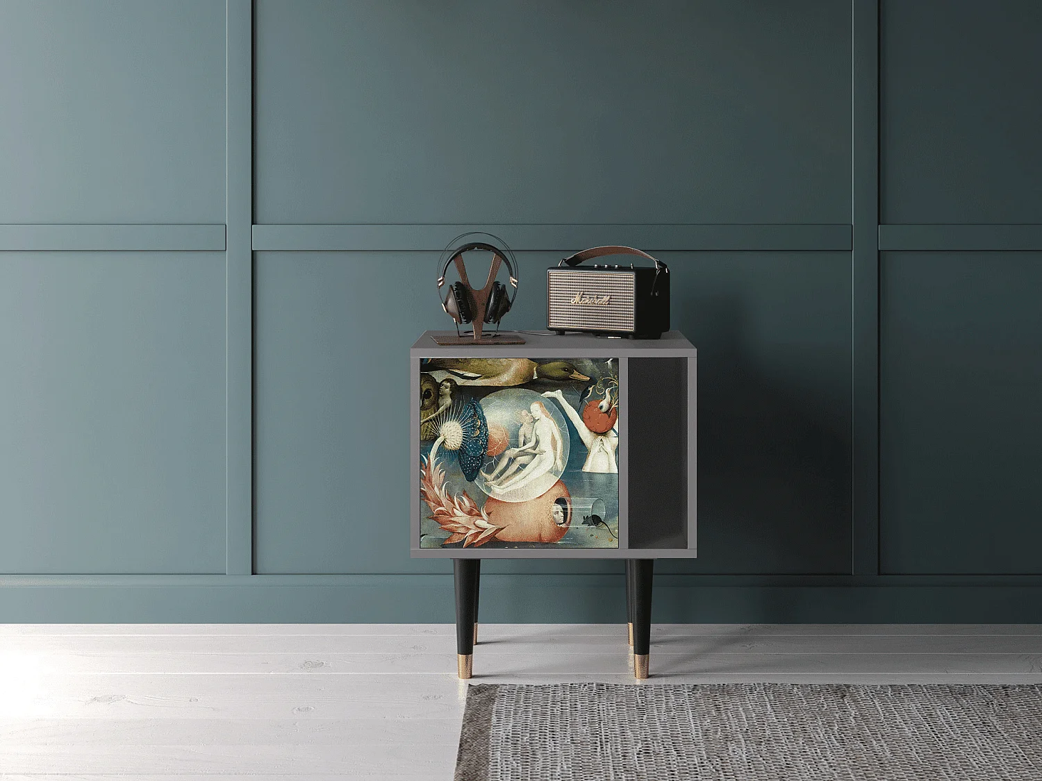 Nachtkastje - 57х69х48 cm - S2 - The Garden Of by Bosch, Grijs