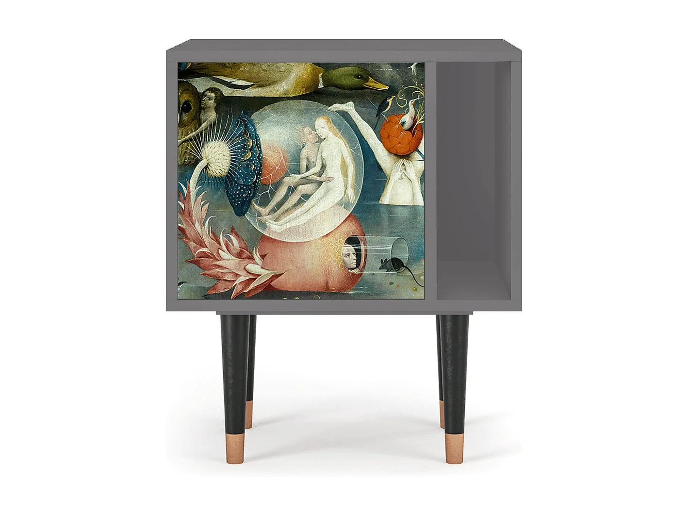 Stolik nocny - 57х69х48 cm - S2 - The Garden Of by Bosch, Szary