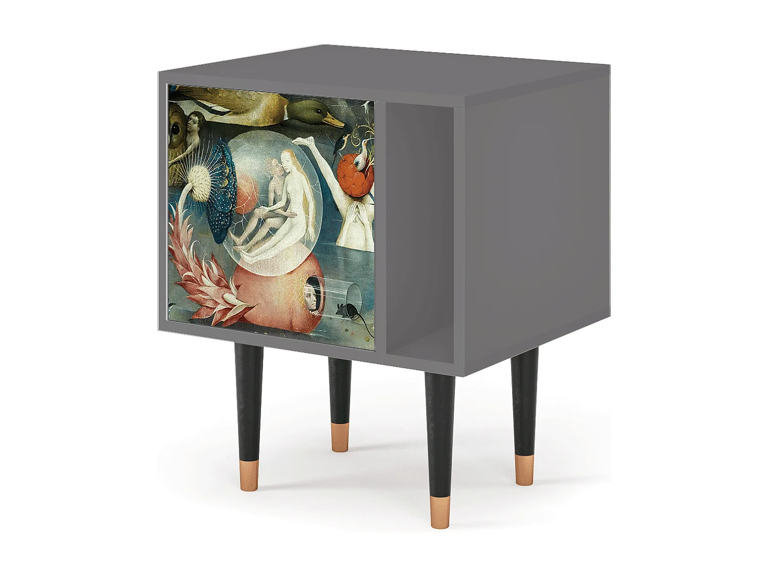 Stolik nocny - 57х69х48 cm - S2 - The Garden Of by Bosch, Szary