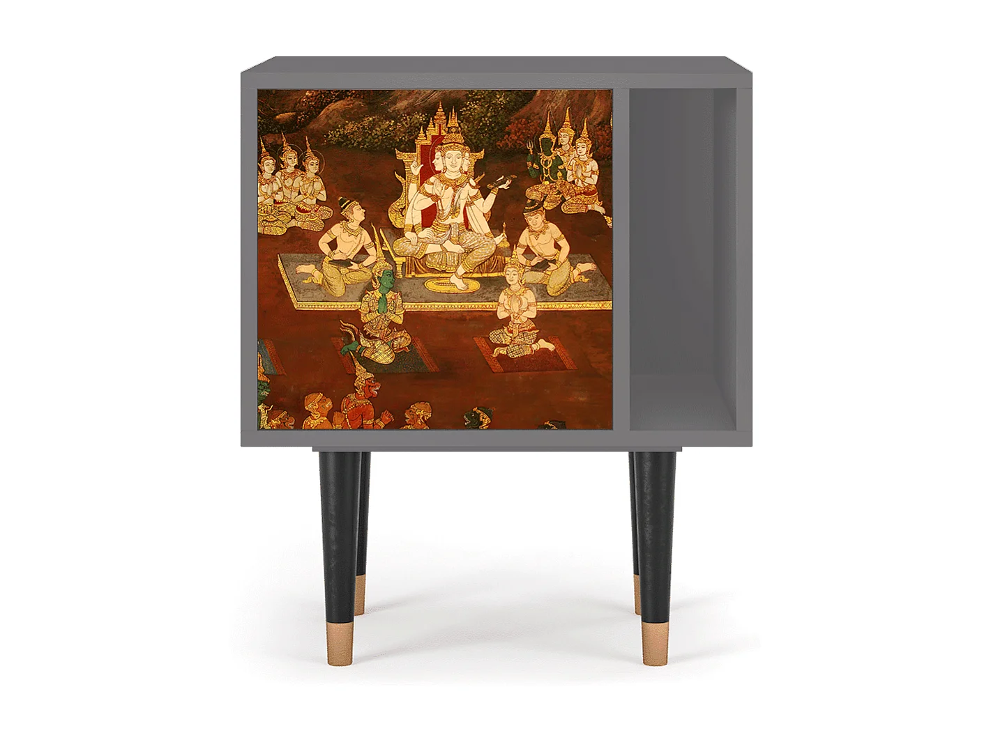 Table de nuit - 57х69х48 cm - S2 - Malyavan, Gris