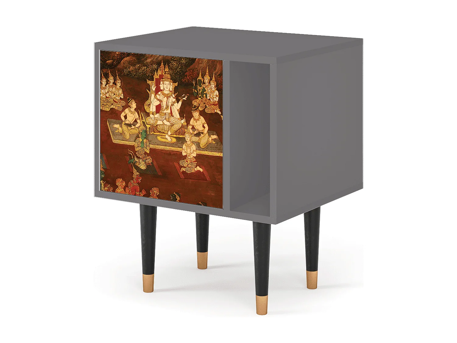 Table de nuit - 57х69х48 cm - S2 - Malyavan, Gris