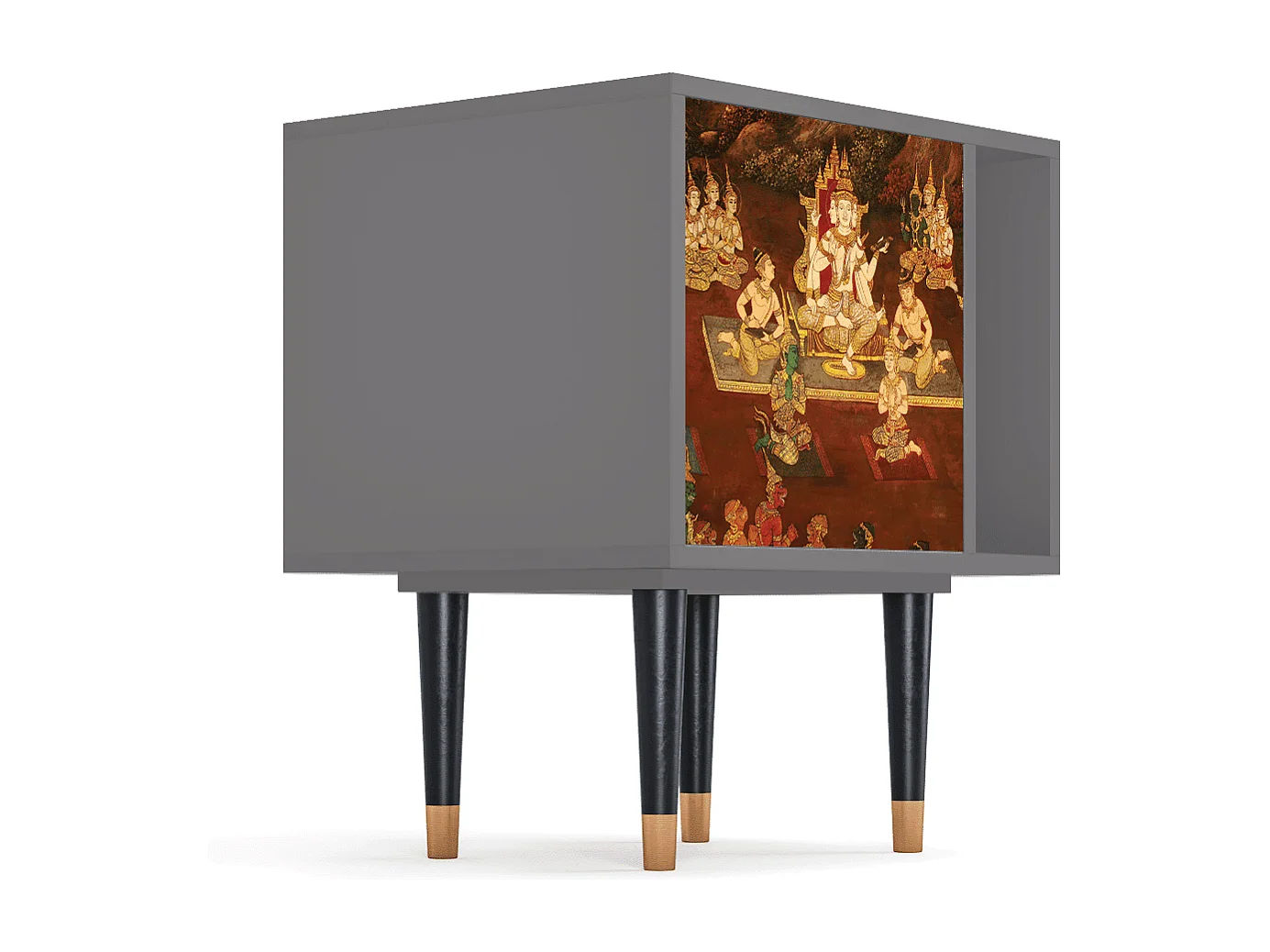 Table de nuit - 57х69х48 cm - S2 - Malyavan, Gris