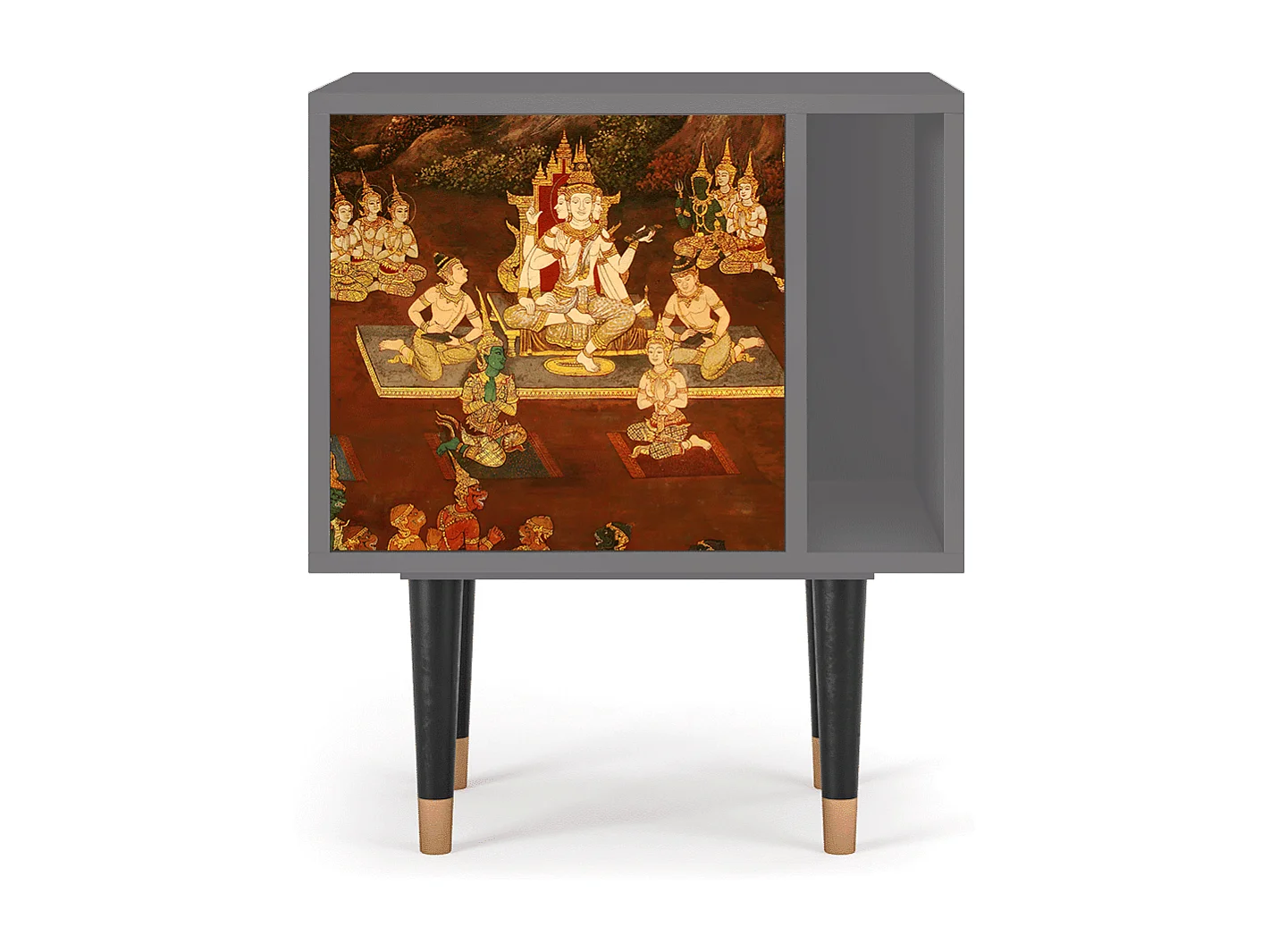 Table de nuit - 57х69х48 cm - S2 - Malyavan, Gris