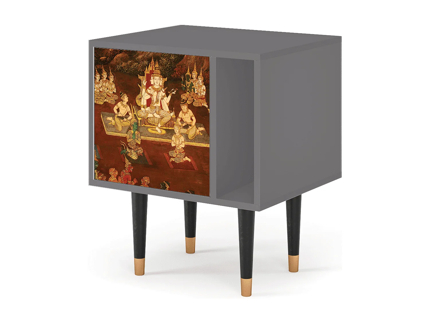 Table de nuit - 57х69х48 cm - S2 - Malyavan, Gris