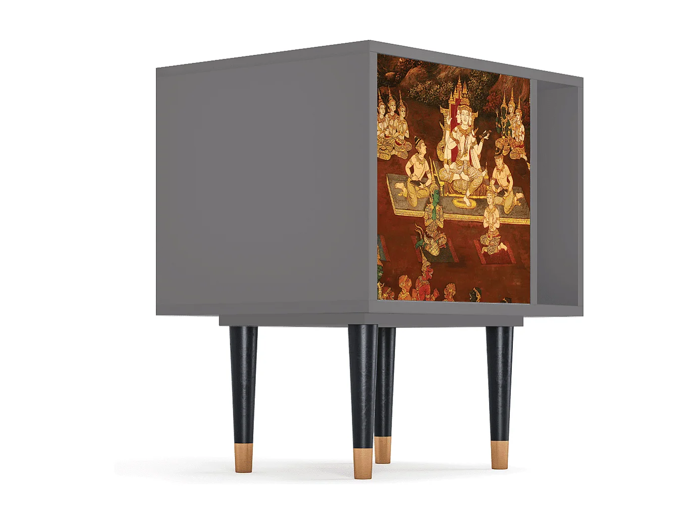 Table de nuit - 57х69х48 cm - S2 - Malyavan, Gris