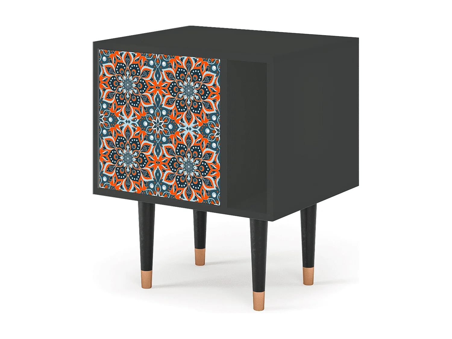 Stolik nocny - 57х69х48 cm - S2 - Fire Beetle, Antracyt