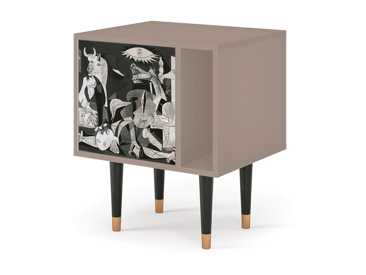 Table de nuit - 57х69х48 cm - S2 - Guernica by Picasso, Latte