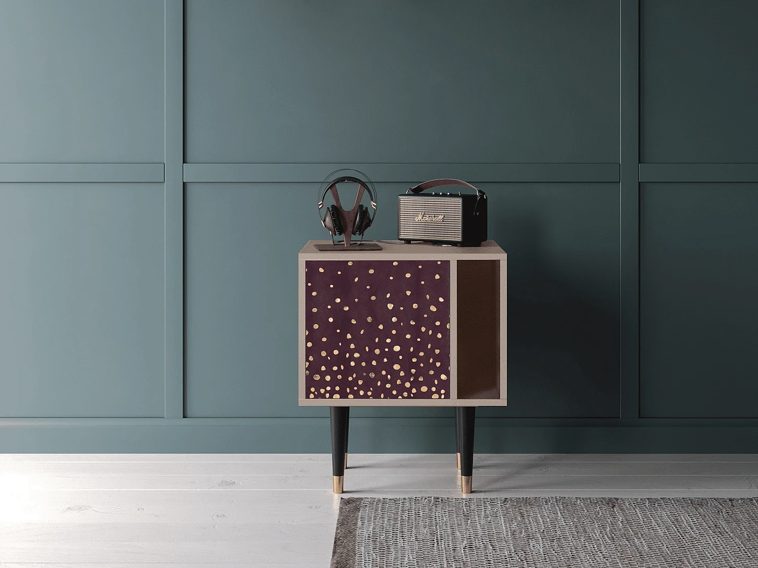 Table de nuit - 57х69х48 cm - S2 - Glowworms, Latte