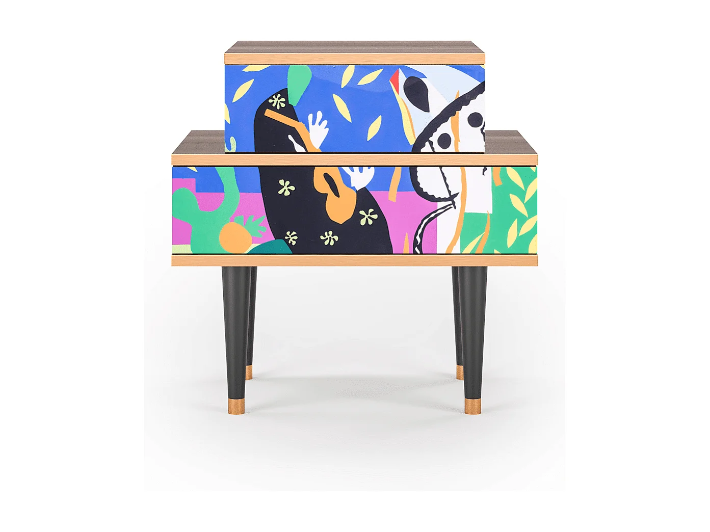 Nachtkastje - 58х58х41 cm - NS1 - La Tristesse du Roi, Walnoot