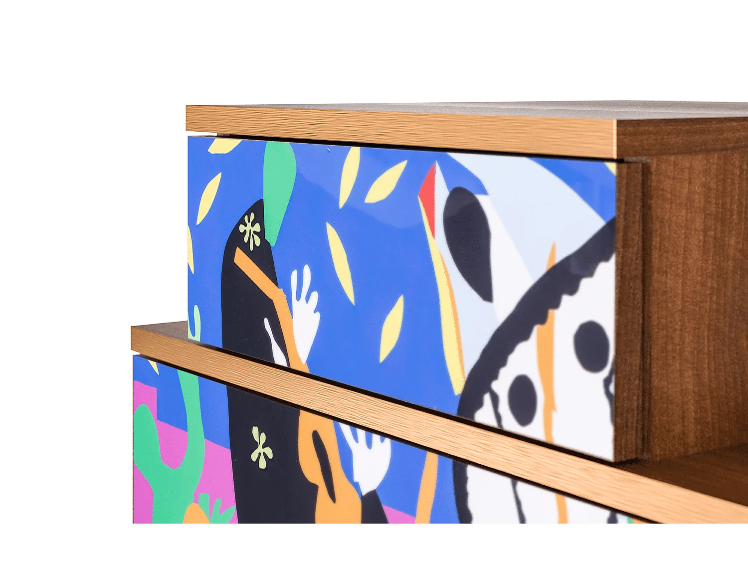 Nachtkastje - 58х58х41 cm - NS1 - La Tristesse du Roi, Walnoot